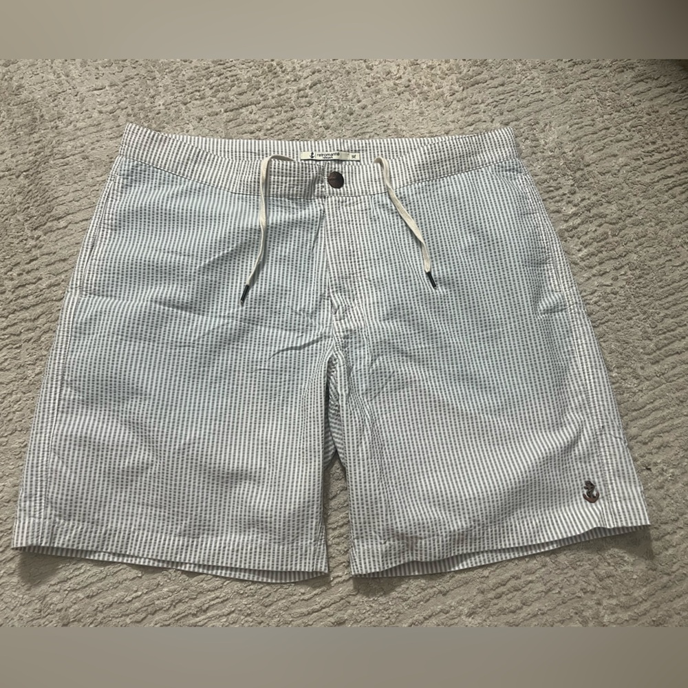 Retromarine Seersucker Swim Shorts